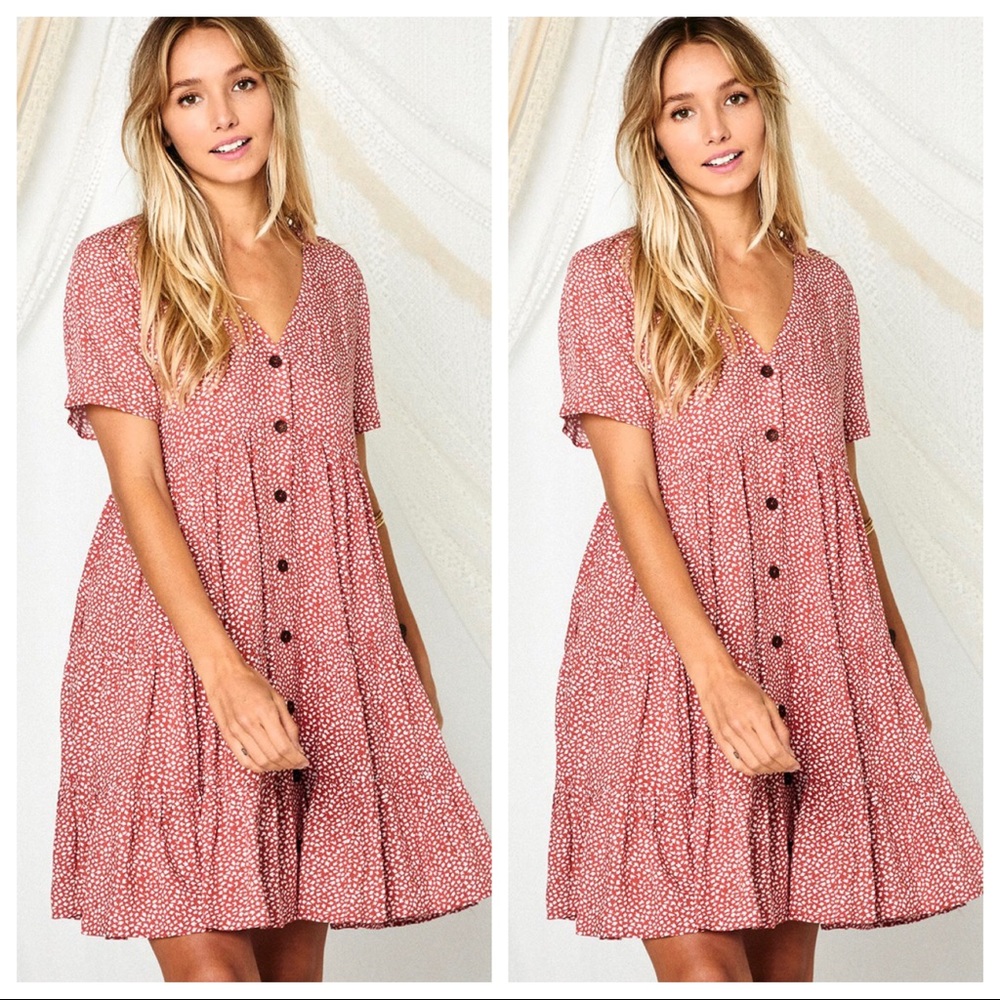 ✨LAST ONE✨Boho Chic floral Tiered dress - Picture 2 of 6